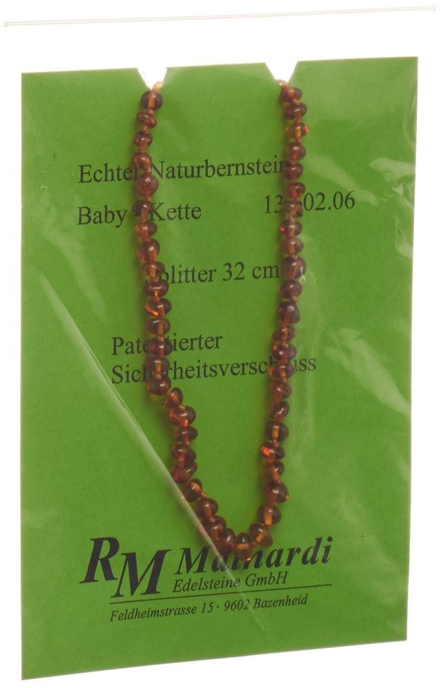 Mainardi Natur Bernstein 32cm Splitter Sicherheitsverschluss