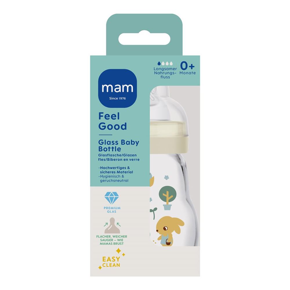 MAM Feel Good Glasflasche 170ml 0+ Monate Unisex Box