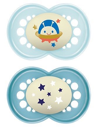 MAM Night Nuggi Kautschuk 16-36 Monate 2 Stk