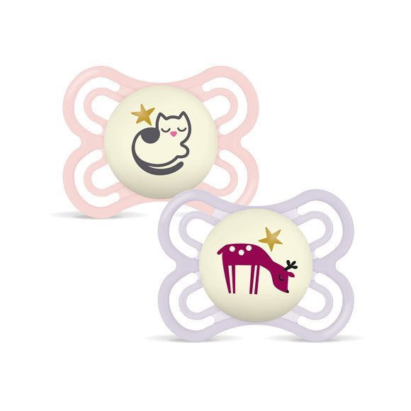 MAM Perfect Night Nuggi Silikon 0-6 Monate 2 Stk