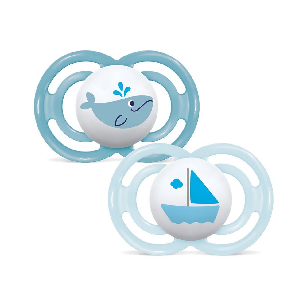 MAM Perfect Nuggi Silikon 6-16 Monate Boy 2 Stk