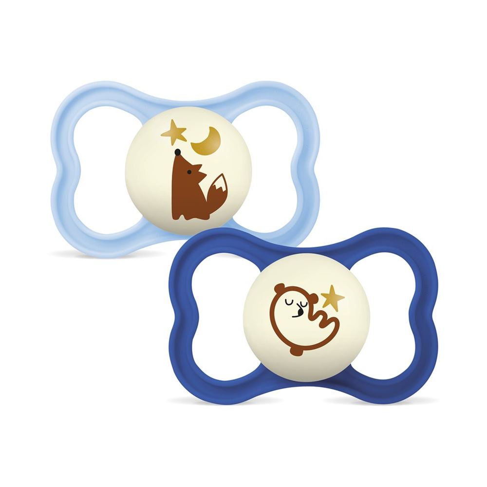 MAM Supreme Night Nuggi Silikon 16-36 Monate 2 Stk