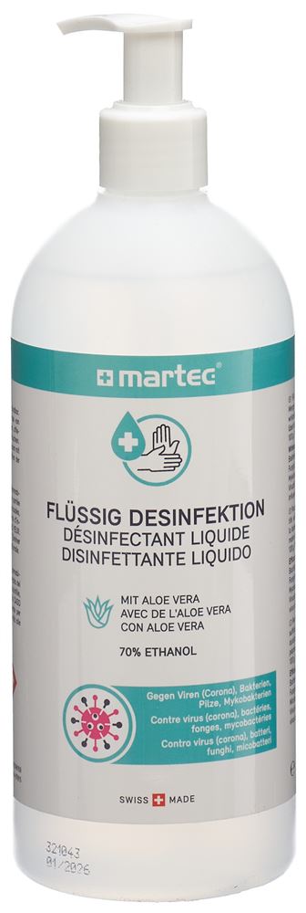 martec Desinfektion flüssig mit Aloe vera Fl 500 ml
