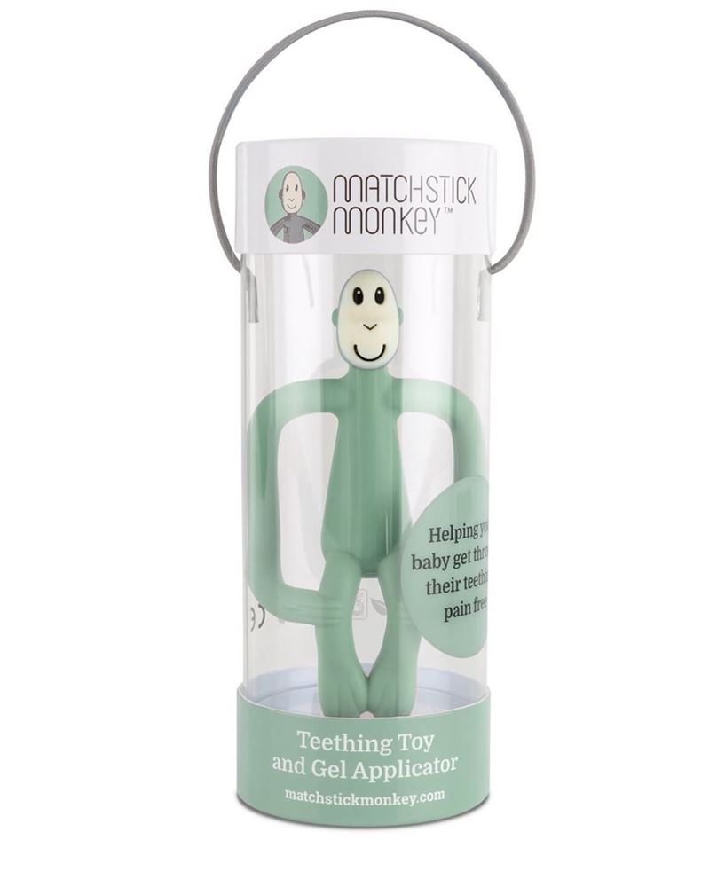 Matchstick Monkey Teething Toy mint green