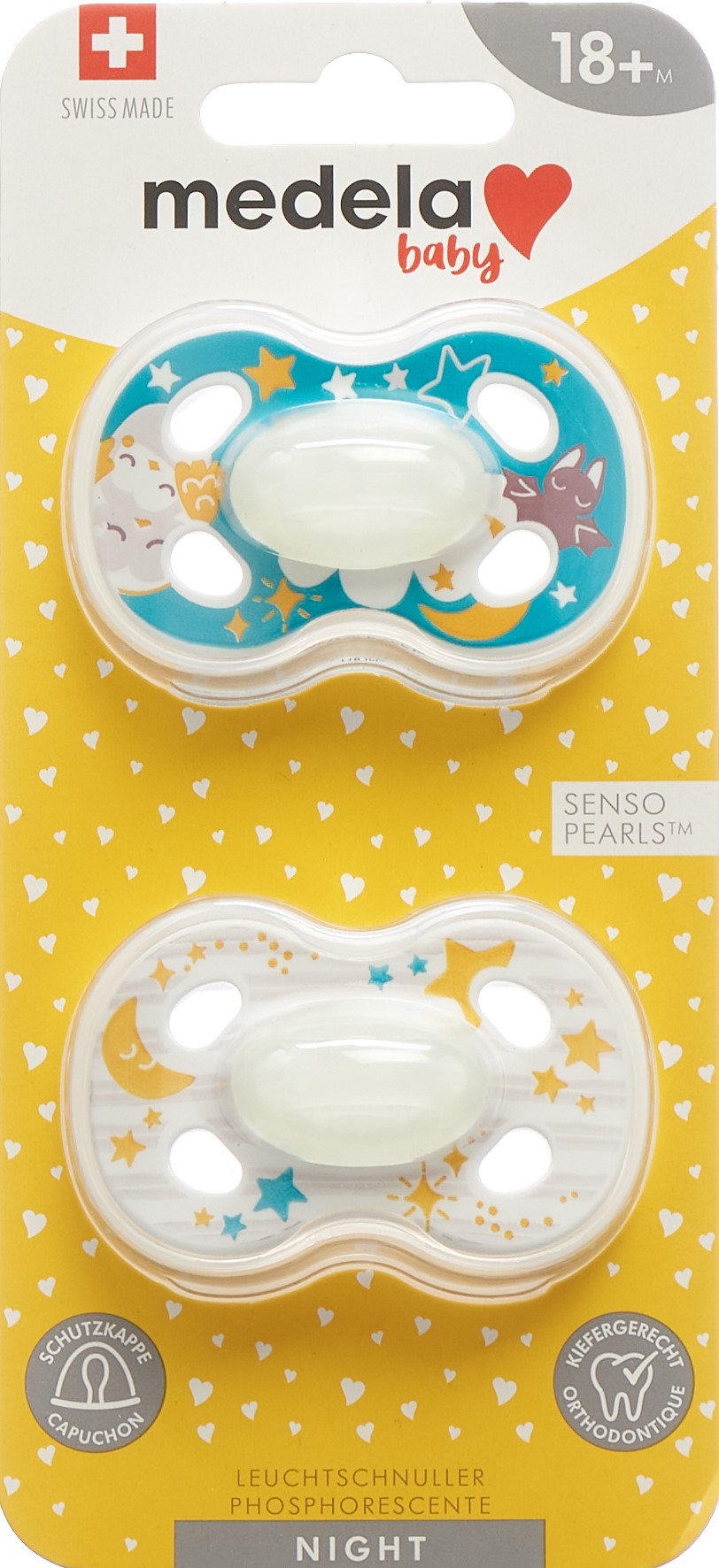 Medela Baby Nuggi Night&Night 18+ Animals 2 Stk