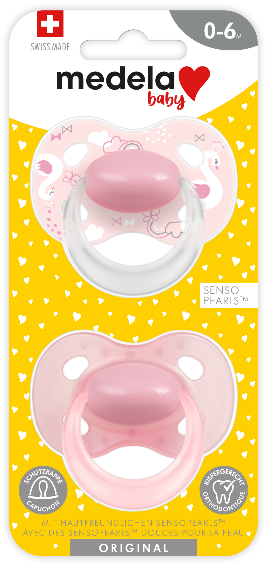 Medela Baby Nuggi Original 0-6 Rosa 2 Stk
