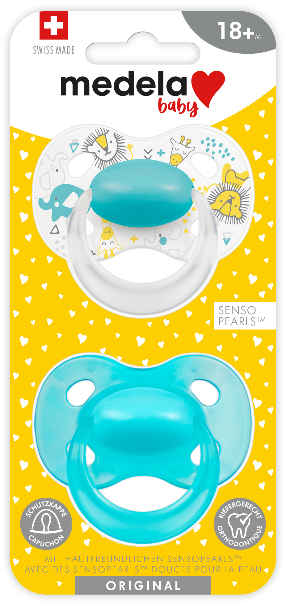 Medela Baby Nuggi Original 18+ Blau 2 Stk