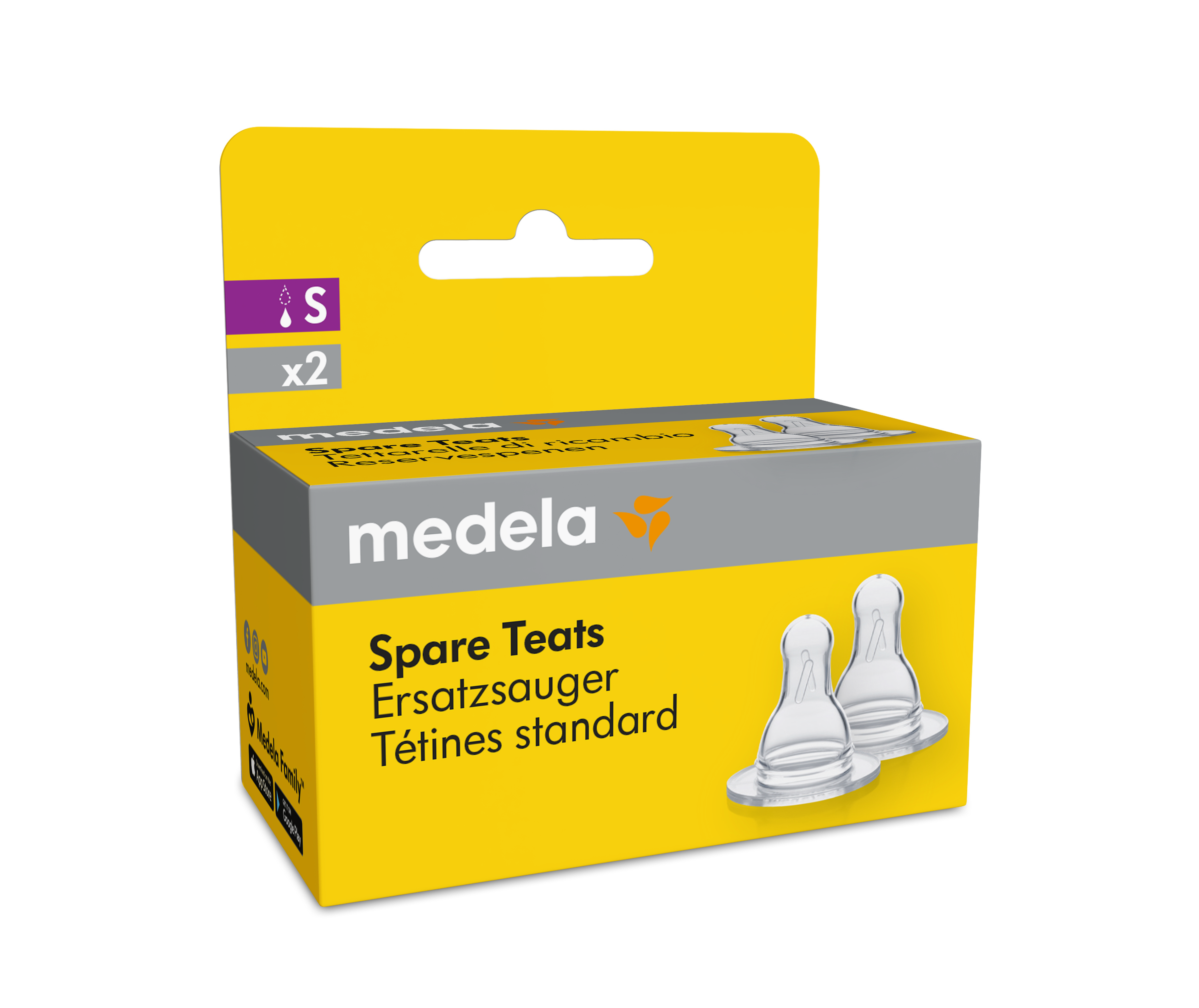 Medela Ersatzsauger mit schwachem Fluss 2 Stk