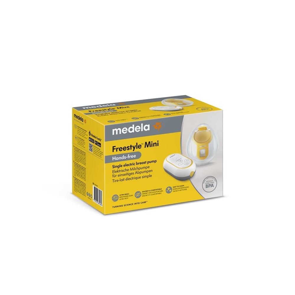 Medela Freestyle elektrische Einzelmilchpumpe Mini Hands-free Box
