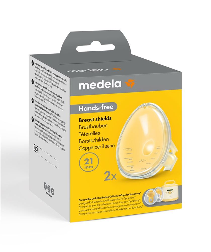 Medela Hands-free Brusthauben 21mm für Doppelpumpset Symphony 2 Stk
