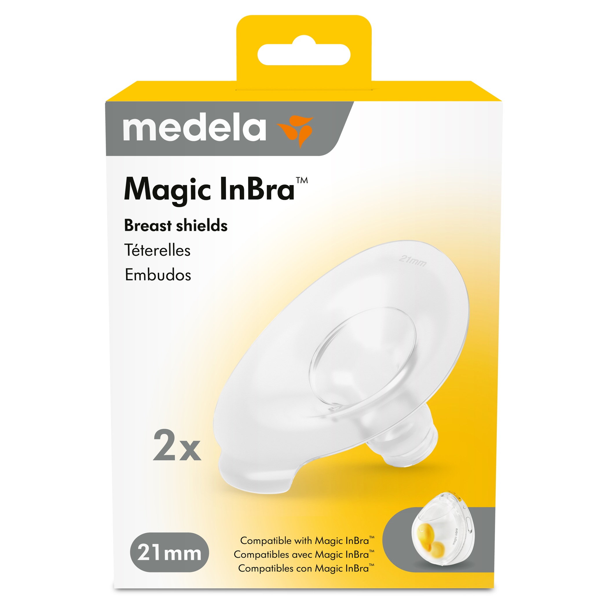 Medela Magic InBra Brusthauben 21mm 2 Stk