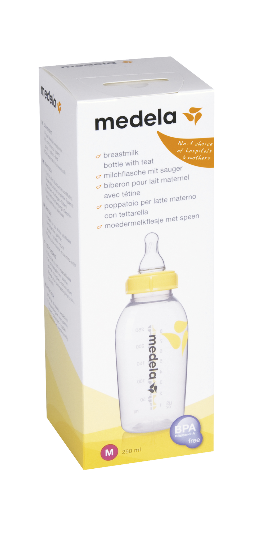 Medela Milchflasche 250ml mit Sauger M (4-6 Monate)
