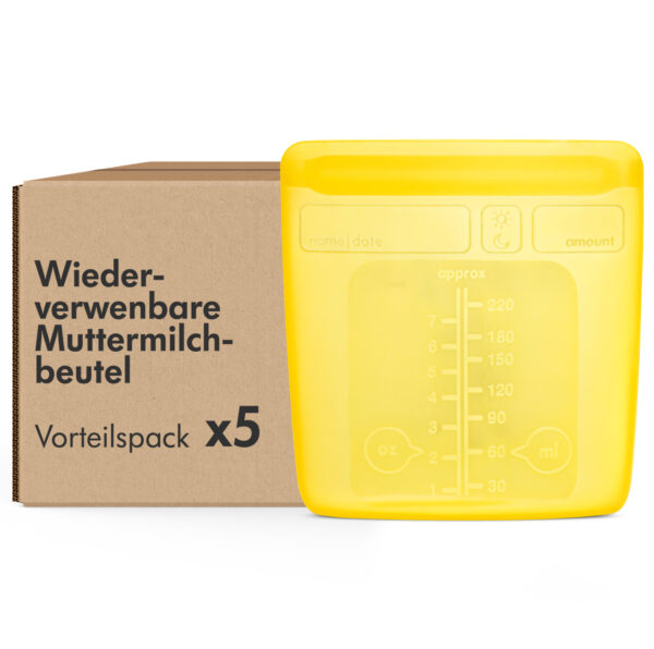 Medela Muttermilchbeutel wiederverwendbar Online Verpackung 5 Stk