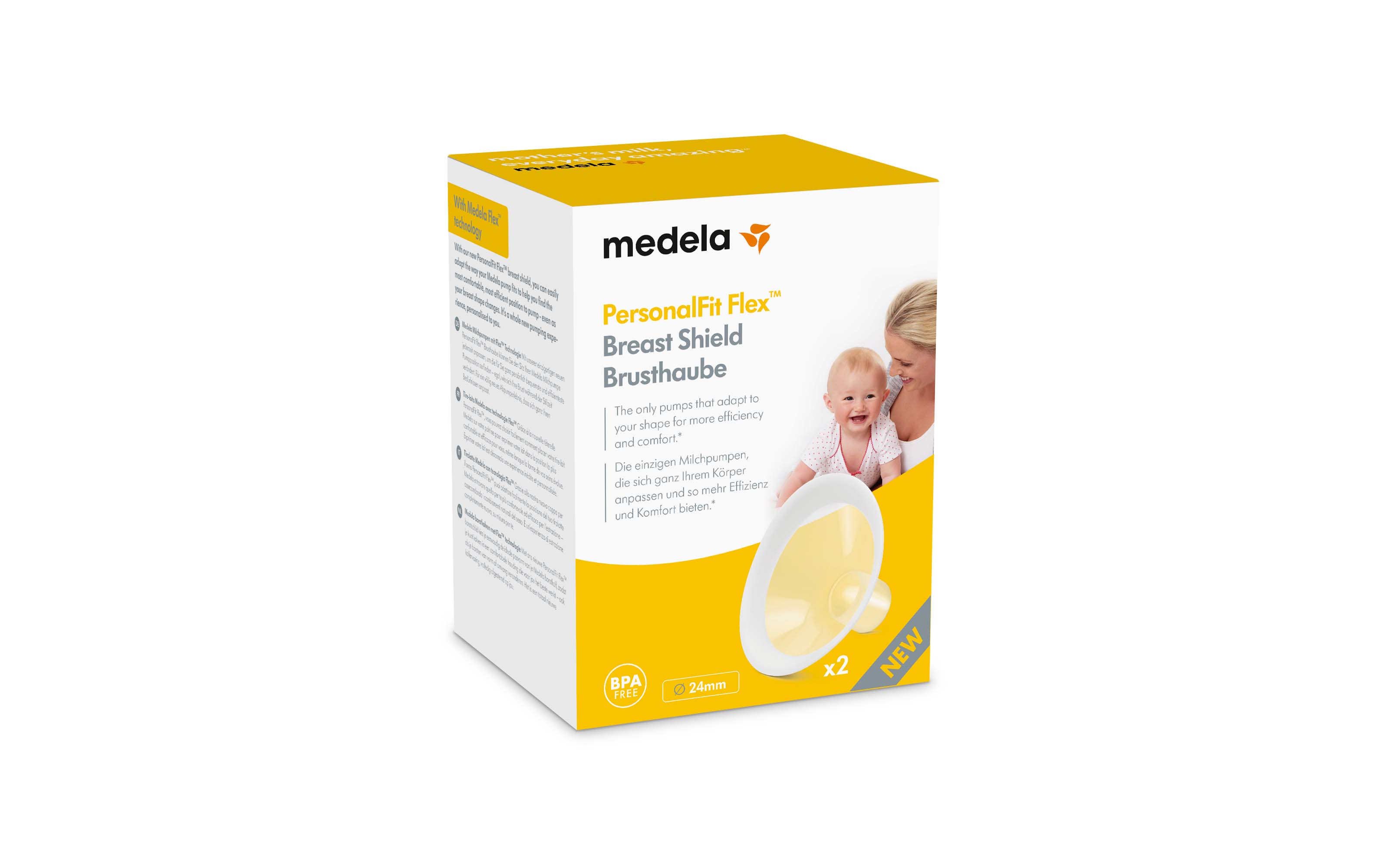 Medela PersonalFit Flex Brusthauben M 24mm 2 Stk