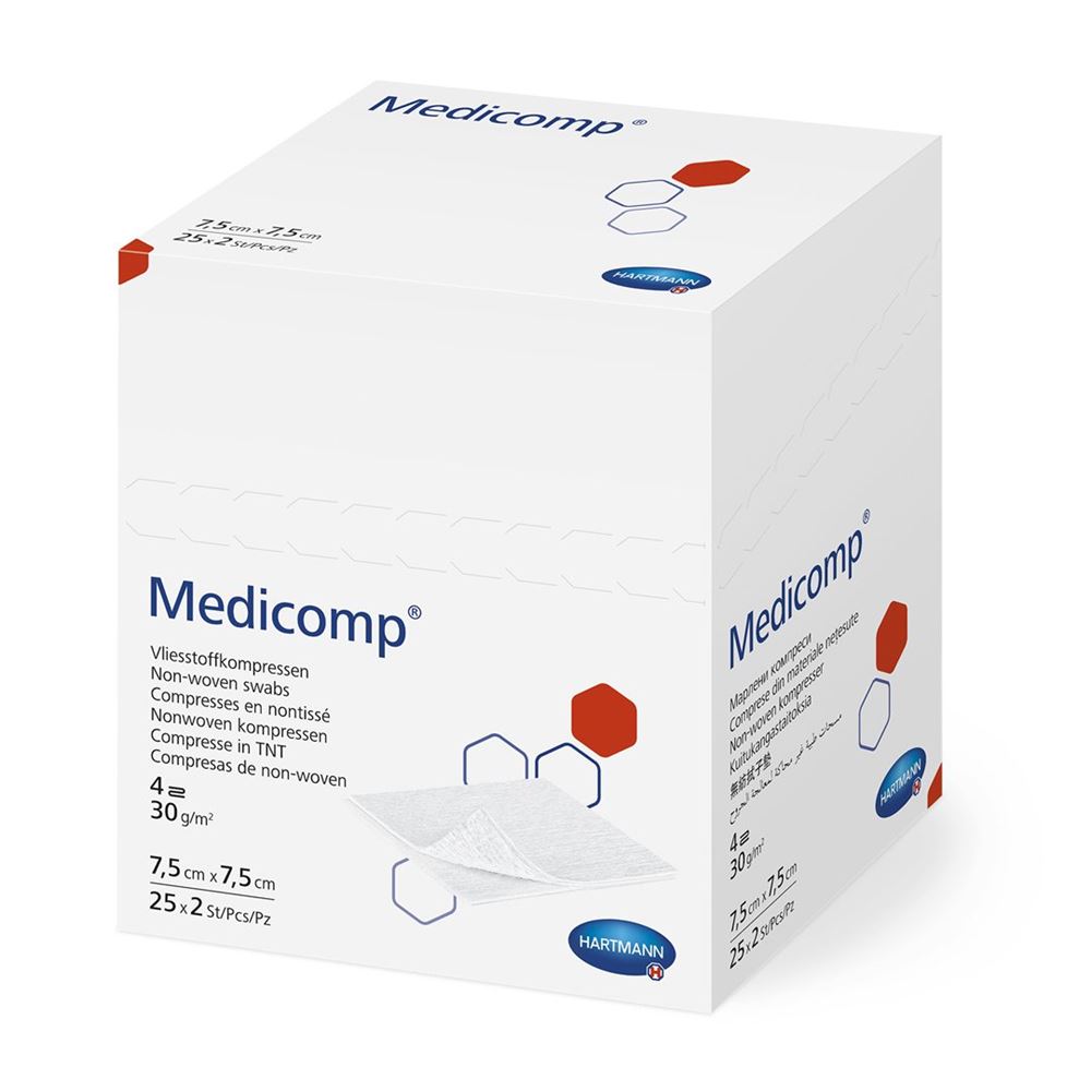 Medicomp Bl 4 fach S30 7.5×7.5 steril 100 x 2 Stk