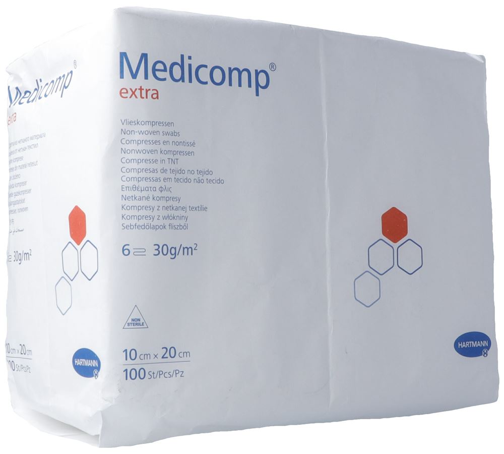 Medicomp Extra 6 fach S30 10x20cm unsteril Btl 100 Stk
