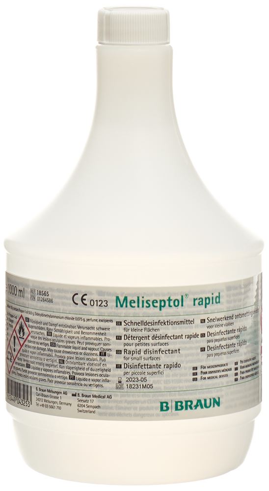 Meliseptol rapid Sprühflasche ohne Aufsatz 1000 ml