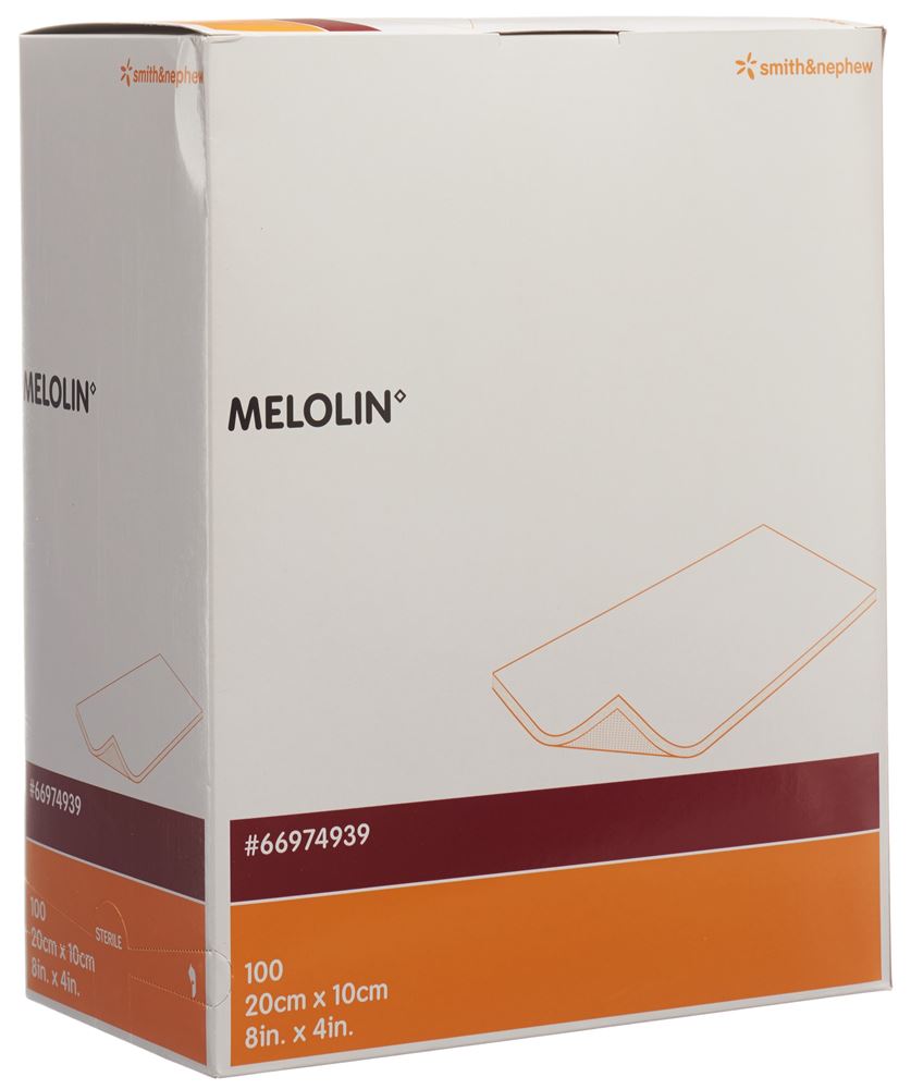 Melolin Wundkompressen 10x20cm steril Btl 100 Stk