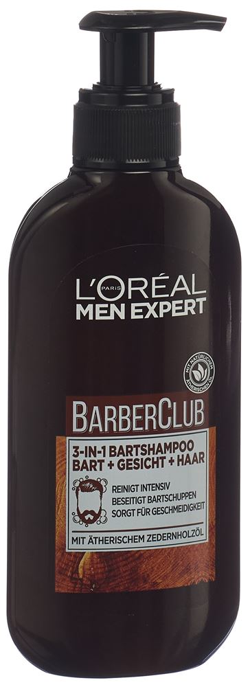 Men Expert Barberclub 3-In-1 Bartshampoo Fl 200 ml
