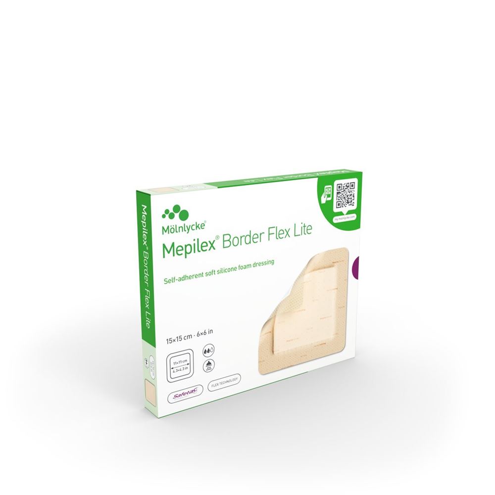 Mepilex Border Flex Lite 15x15cm 5 Stk