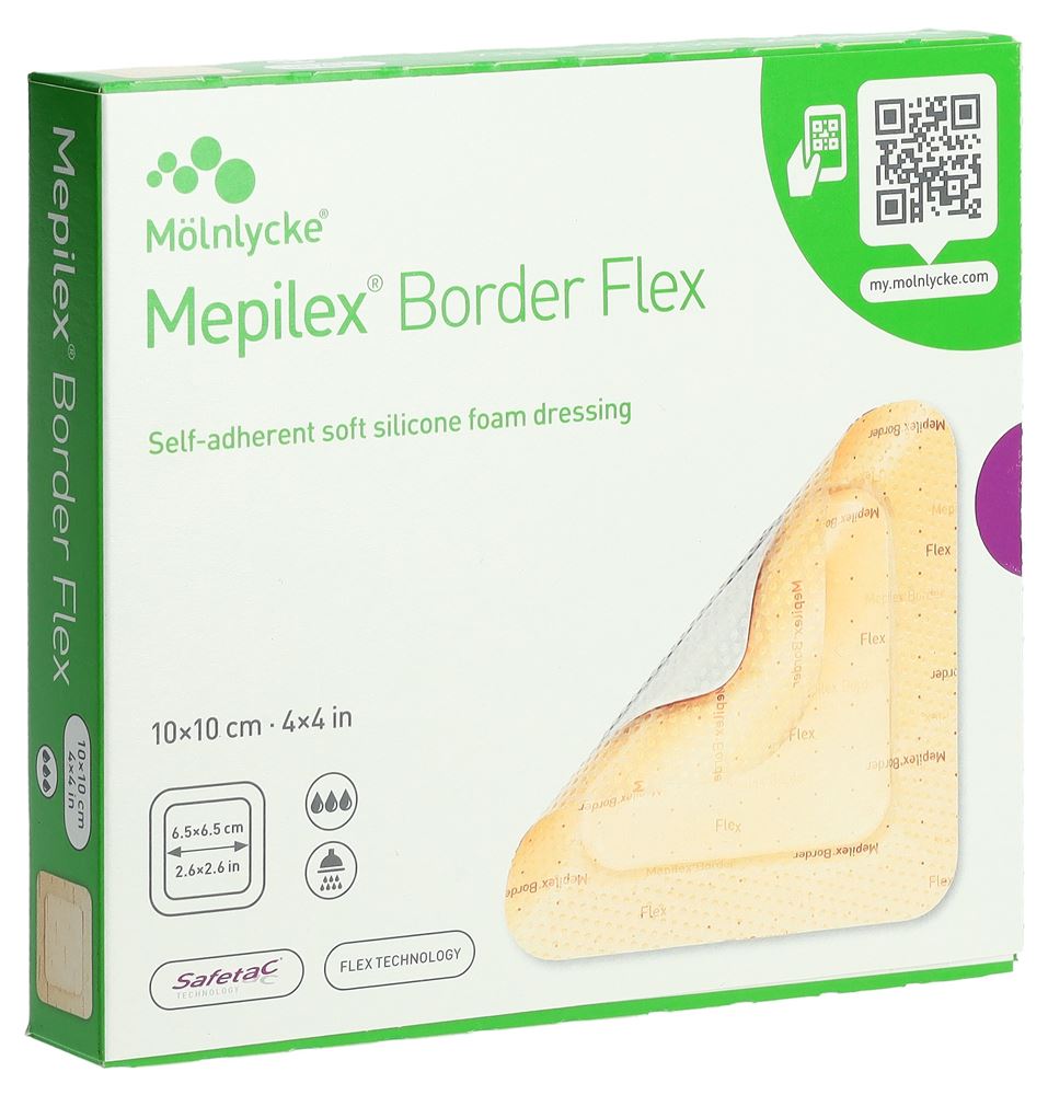 Mepilex (Pi-Gax) Border Flex 10x10cm 5 Stk