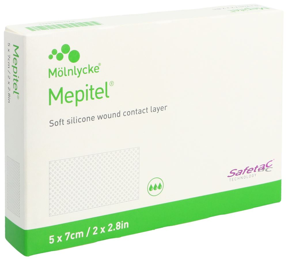 Mepitel Wundauflage 5X7Cm Silikon Beutel 5 Stück