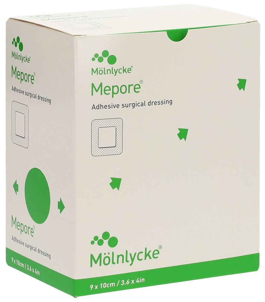 Mepore Wundverband 10x9cm Wundkissen 4.5x6cm 50 Stk