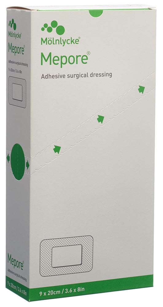 Mepore Wundverband 20x9cm Wundkissen 15x5cm 30 Stk
