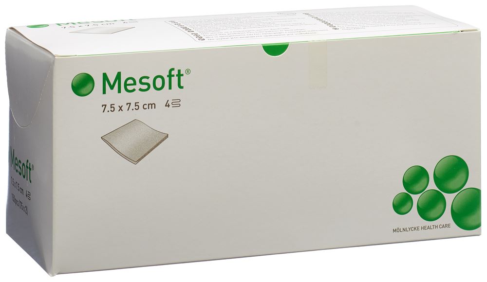 Mesoft NW Kompressen 7.5×7.5cm steril 75 x 2 Stk