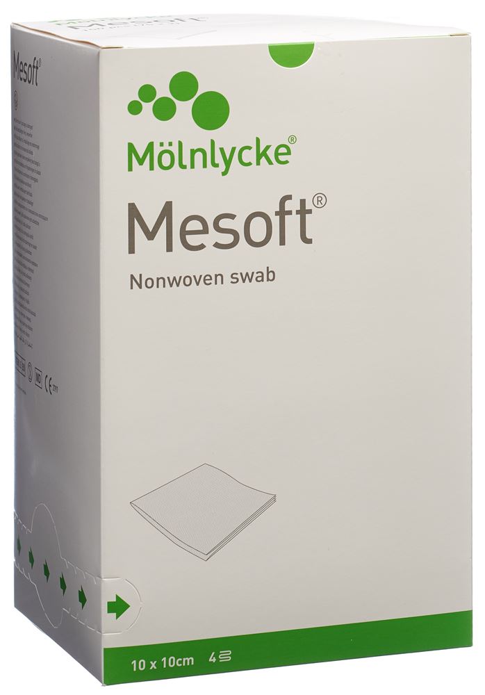 Mesoft Nw Vlieskompr 10X10Cm St 75 Beutel 2 Stück