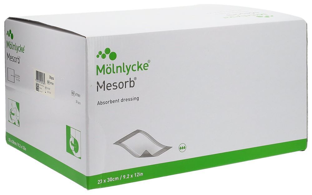 Mesorb Absorbierender Saugverband 30x23cm steril 30 Stk
