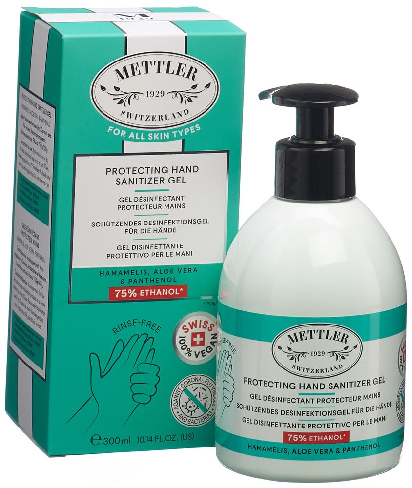 Mettler 1929 Schützendes Desinfektionsgel für die Hände Disp 300 ml