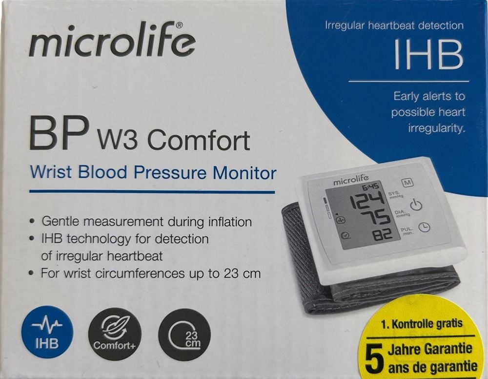 Microlife Blutdruckmessgerät BP W3 Comfort inklusive VRB