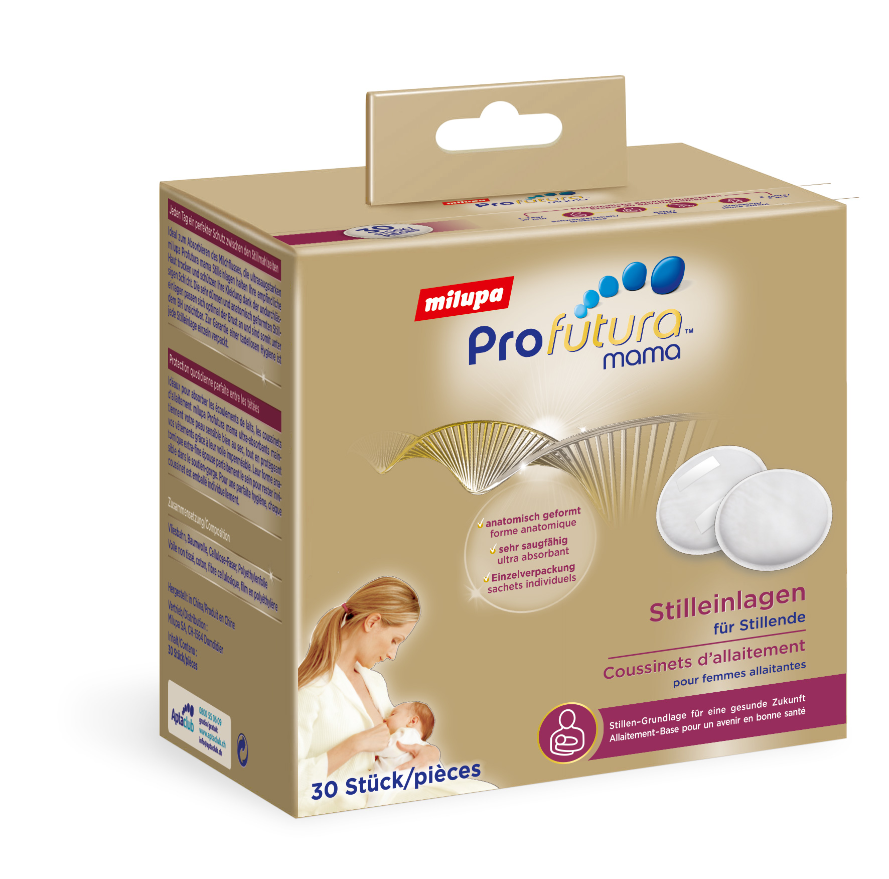 Milupa Profutura Stilleinlagen für Stillende 30 Stk