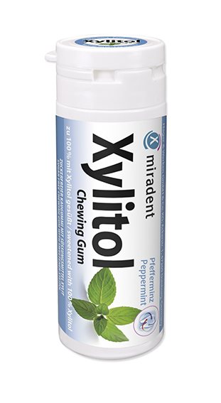 miradent Xylitol Kaugummi Pfefferminz 30 Stk