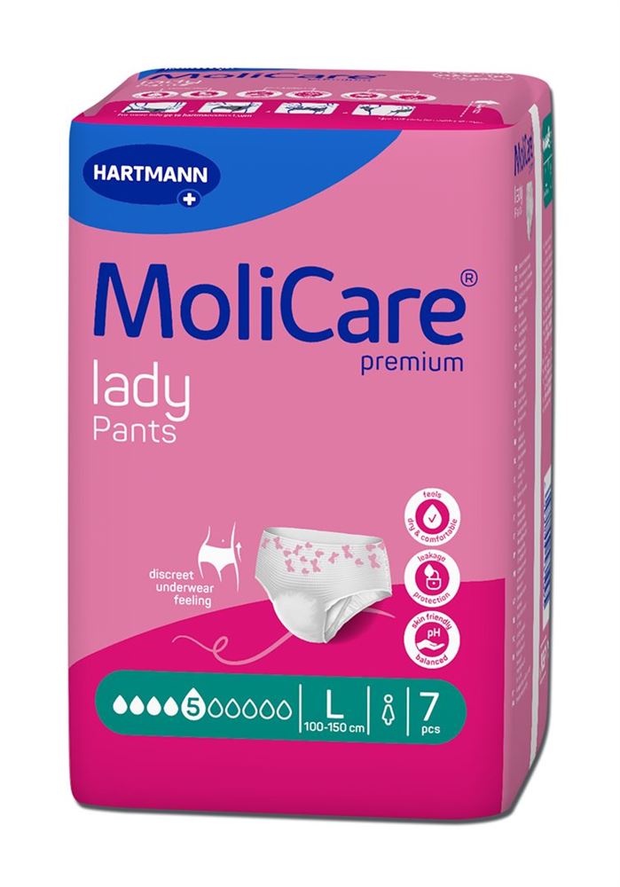 MoliCare Premium Lady Pants L 5 Tropfen Btl 7 Stk