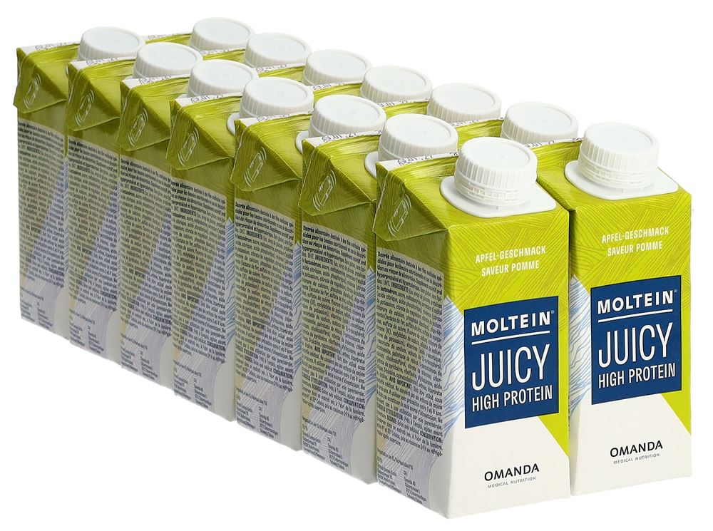 Moltein Juicy High Protein Apfel 14 Tetra 200 ml