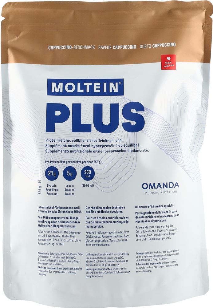 Moltein Plus 2.5 Cappuccino Btl 825 g