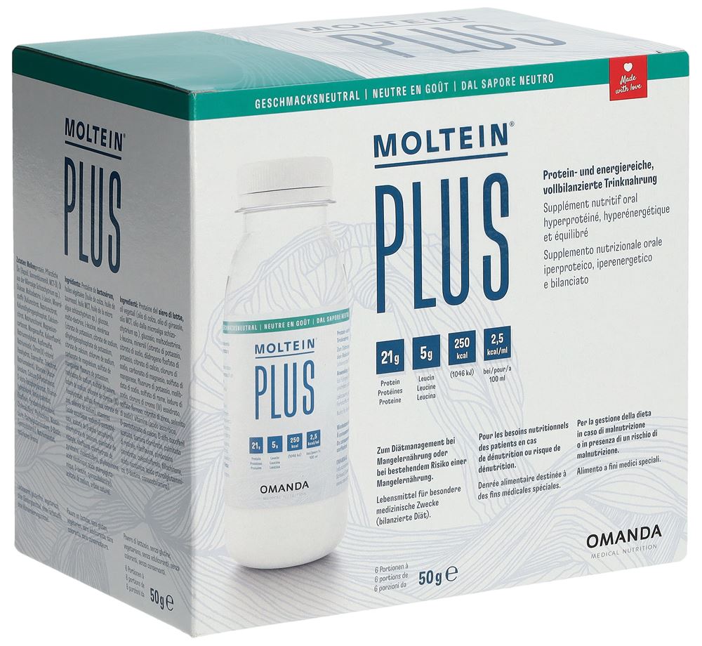Moltein Plus 2.5 Geschmacksneutral 6 Fl 50 g