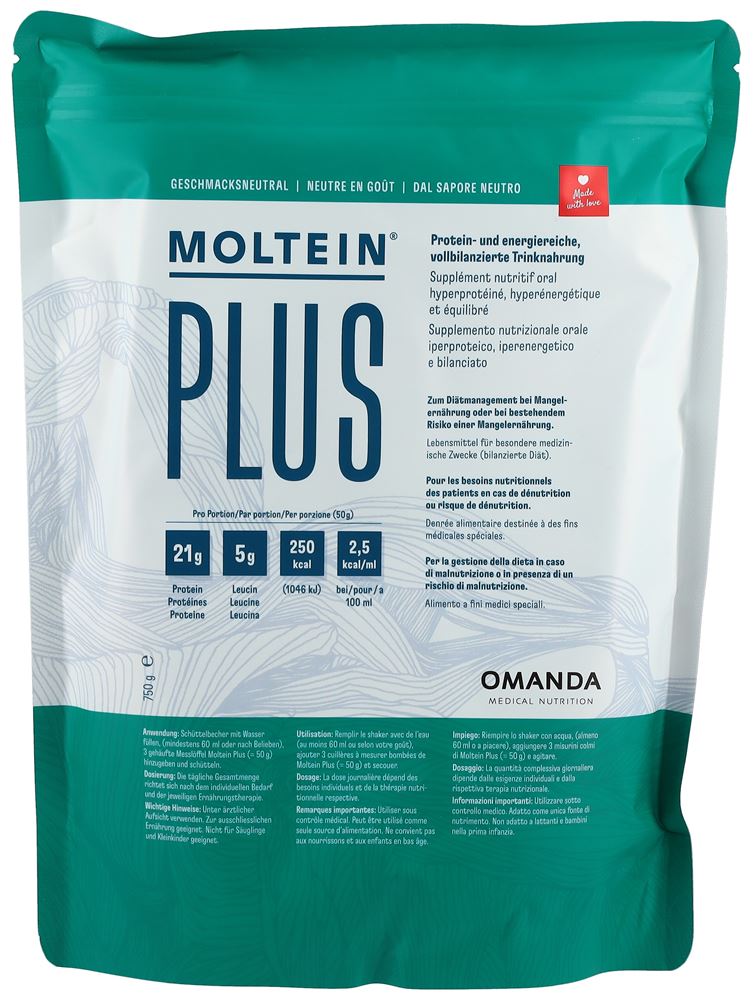 Moltein Plus 2.5 Geschmacksneutral Btl 750 g