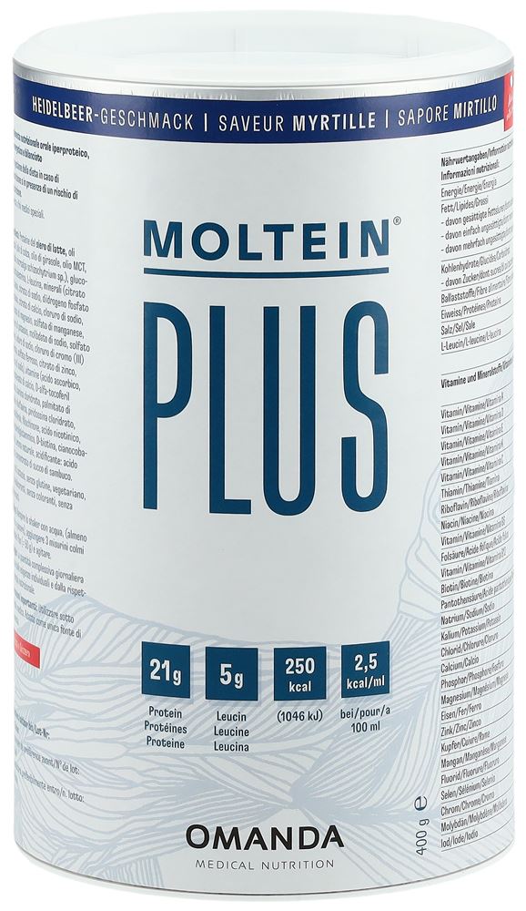Moltein Plus 2.5 Heidelbeere Ds 400 g