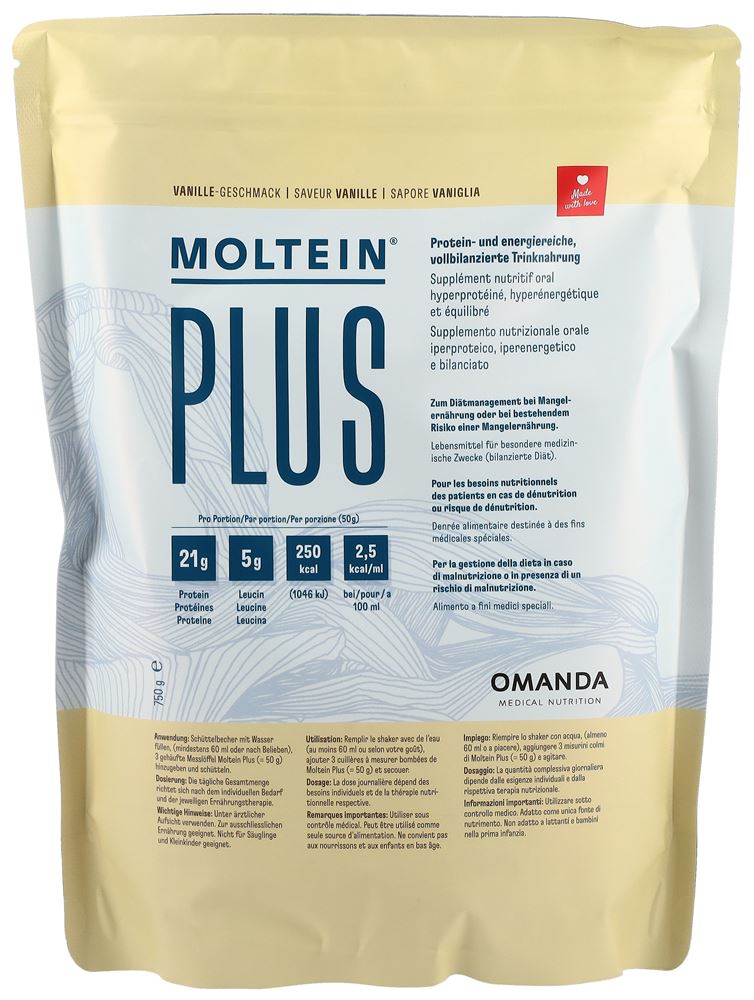 Moltein Plus 2.5 Vanille Btl 750 g