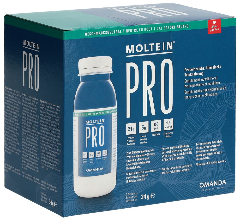 Moltein PRO 1.5 Geschmacksneutral 6 Fl 34 g