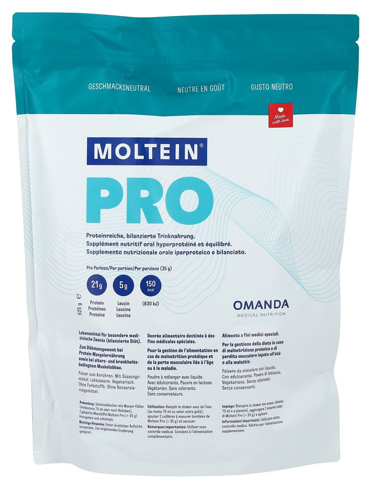 Moltein PRO 1.5 Geschmacksneutral Btl 525 g