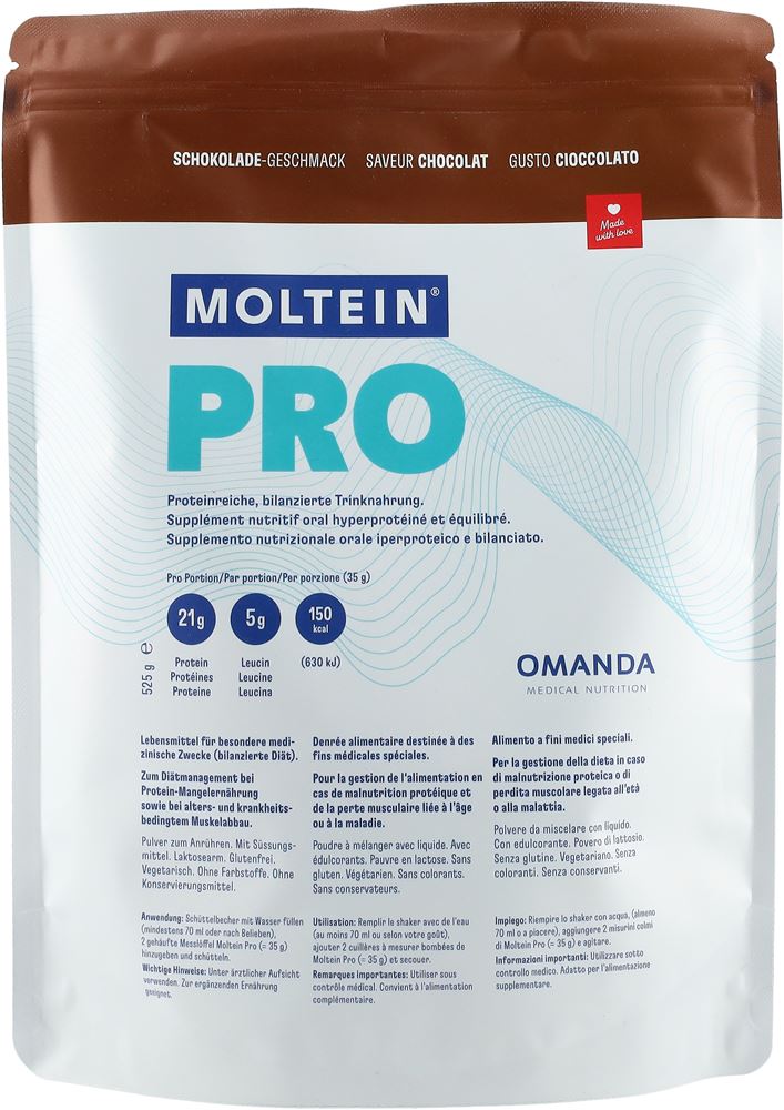 Moltein PRO 1.5 Schokolade Btl 525 g