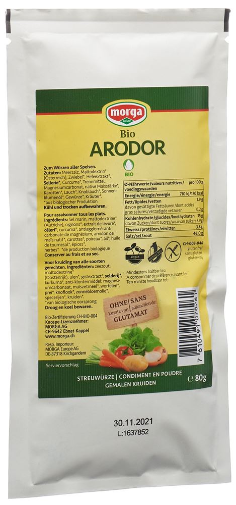 Morga Arodor Streuwürze Bio Knospe Beutel 80 G