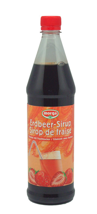 Morga Erdbeer Sirup mit Fruchtzucker Petfl 7.5 dl