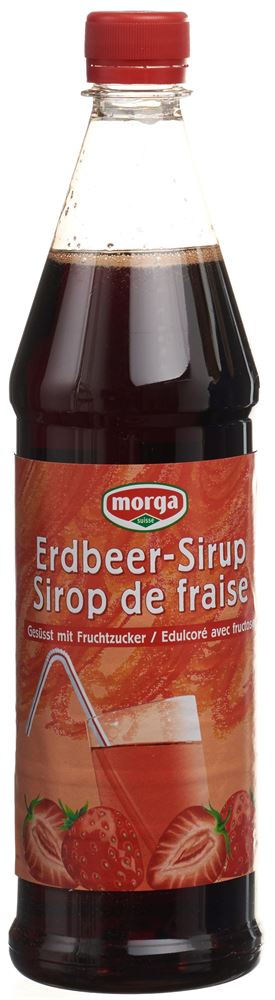 morga Erdbeer Sirup mit Fruchtzucker Petfl 7.5 dl