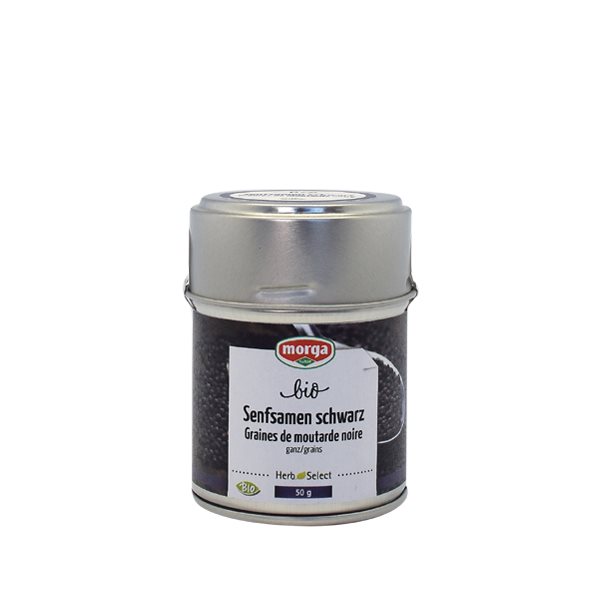 Morga Gewürz Senf schwarz ganz Bio Ds 75 g