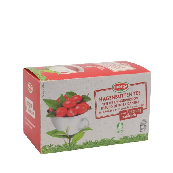 Morga Hagenbutten Tee mit Hülle Bio Knospe Btl 20 Stk